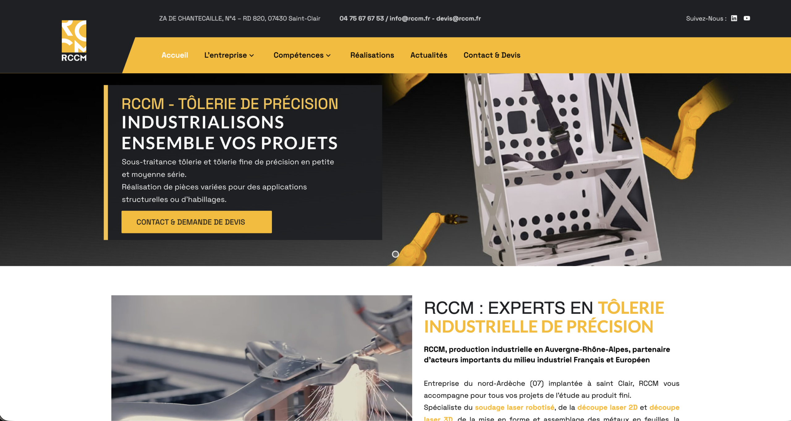 RCCM | Tôlerie Industrielle de Précision Rhône-Alpes - Image 1