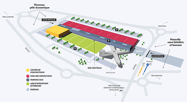 Plan d'implantation du MEETT Toulouse - Salon SIANE 2026